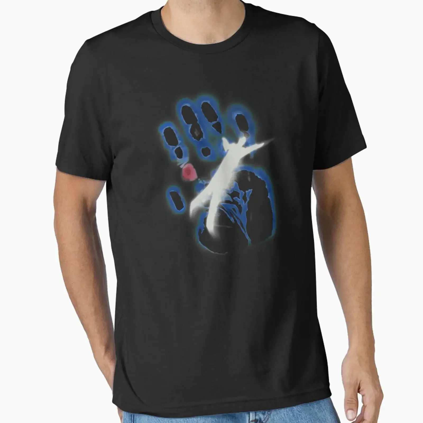 The X Files Spooky Handprint Essential T Shirt vintage Washed Stylish Soft Breathable Slightly graphic Top For Everyday Wear