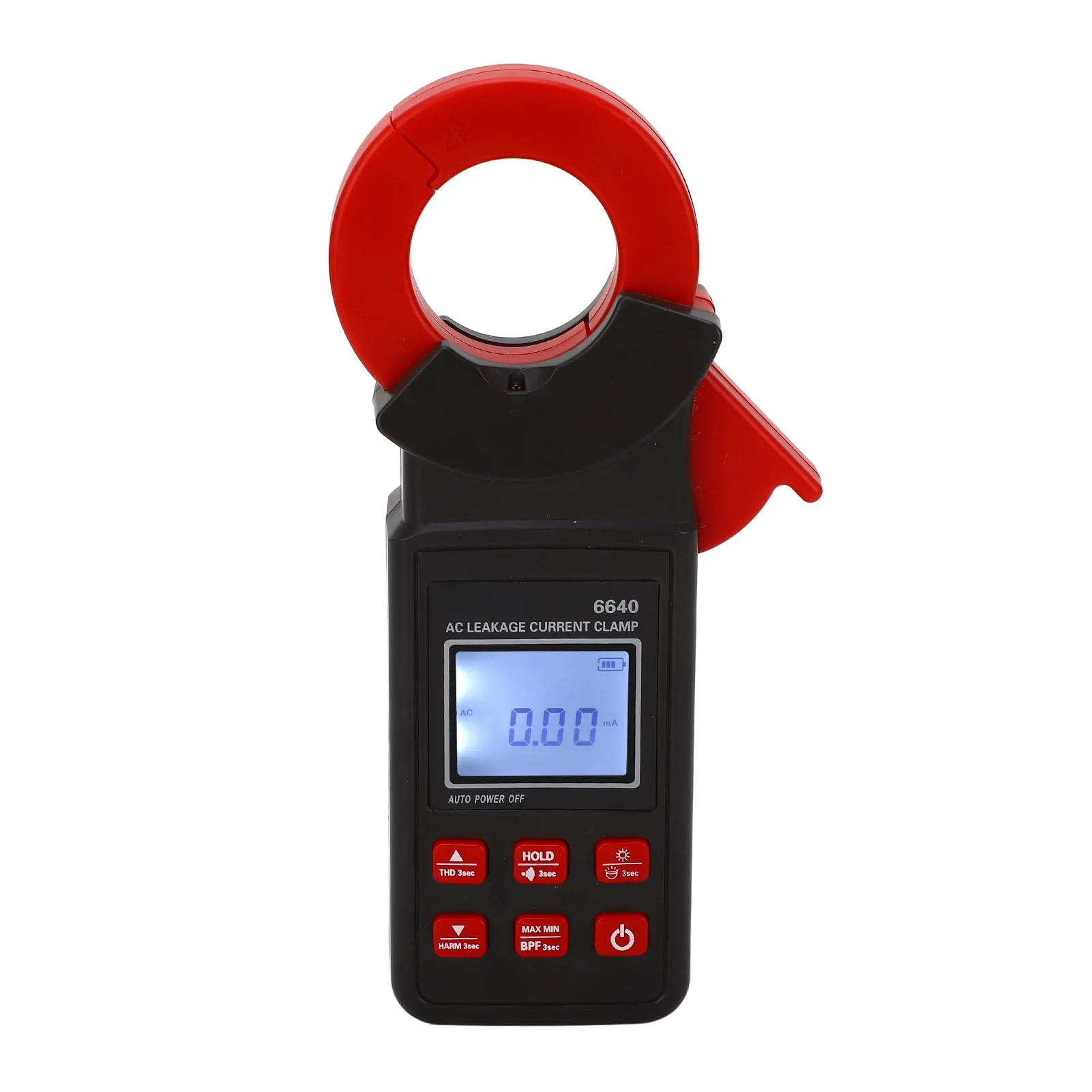 Clamp Current Meter Multifunctional Anti Interference High Accuracy Backlit AC Leakage Current Clamp Tester