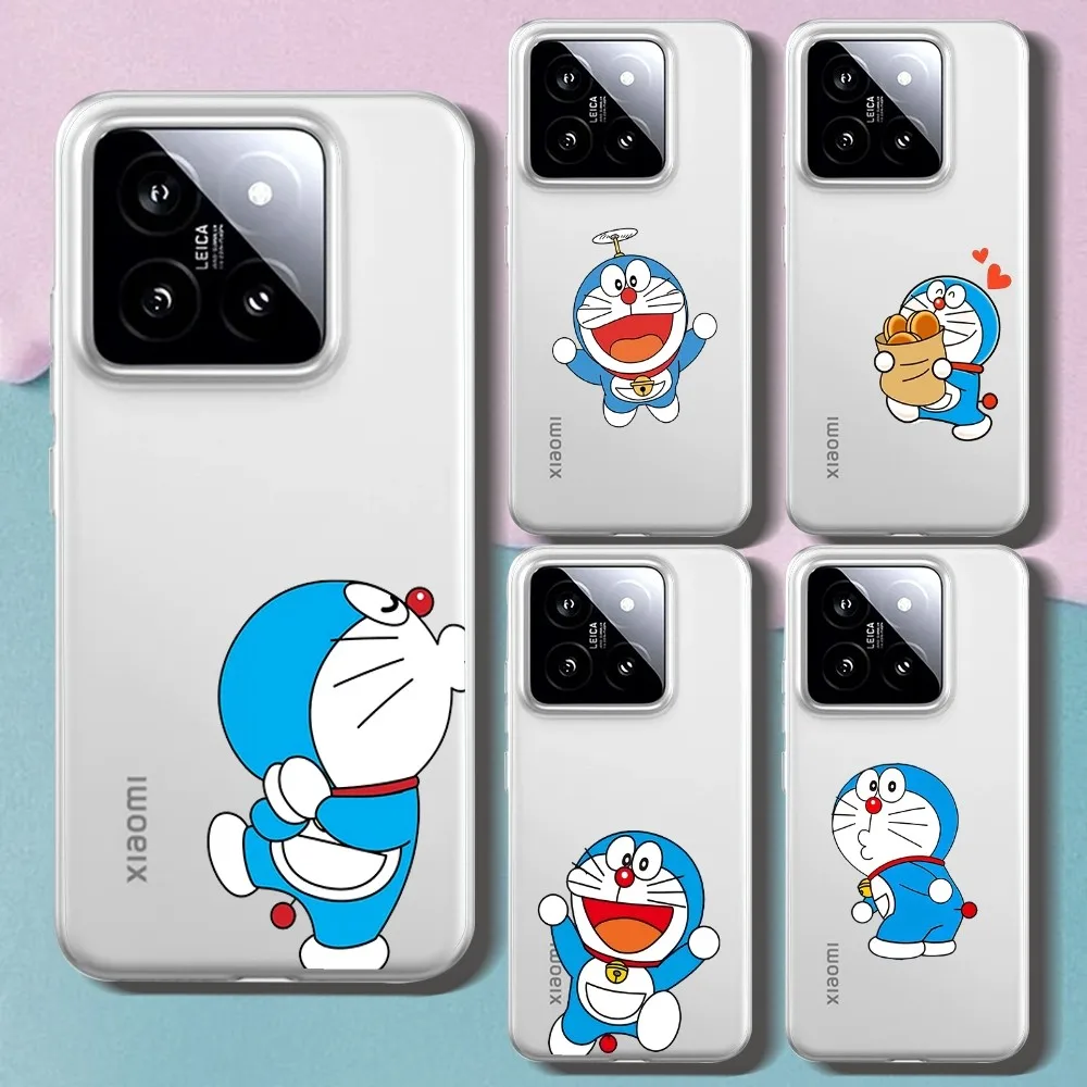 Cute Cartoon D-Doraemon Phone Case For Xiaomi 11 Redmi Note 11 5G 8T 9A 9 10T Note8Pro Note9 12SUltra Transparent Case