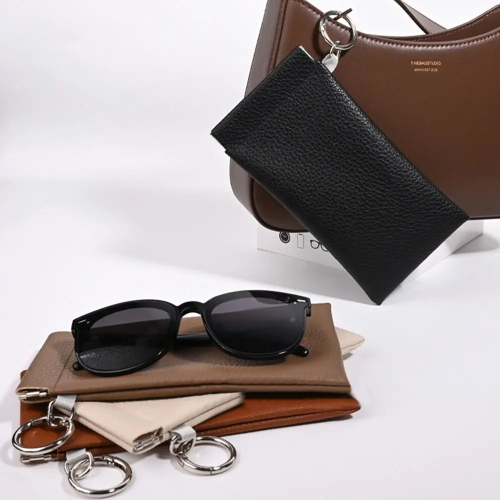 with Glasses Cloth Glasses Bag Automatic Closed Earphone Storage Eyewear Pouch Protective Cover Waterproof