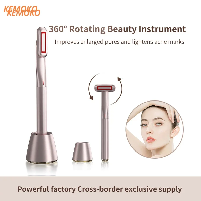 New Upgraded LED Reduce Wrinkles Anti-Aging Face Care Tools Warmth Face Massage Red Light 4-in-1 Skincare Tool Wand