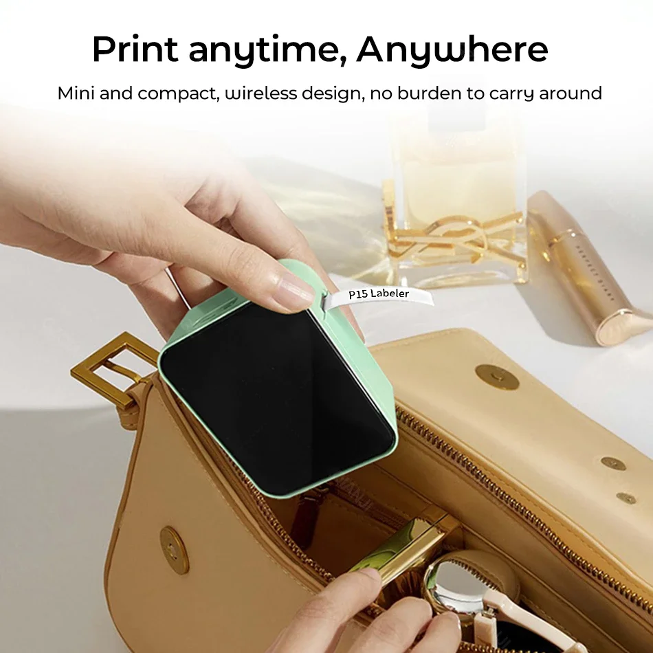 Marklife P15 Wireless Label Printer for Christmas gifts Portable Bluetooth-compatible Thermal Printer Mini Labeling Machine