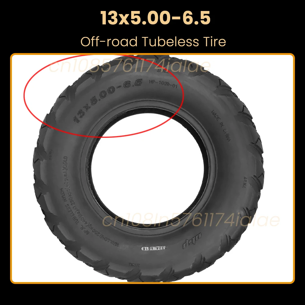 

13 Inch 13x5.00-6.5 Off-road Tubeless Tire More Durable And Non-slip Thicker Tyre For Electric Scooters Upgraded Accessorie