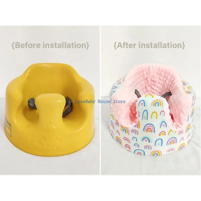 غطاء مقاعد قطنية مريحة BX0D غطاء كرسي التدريب لمقاعد سلامة الأطفال من بامبو