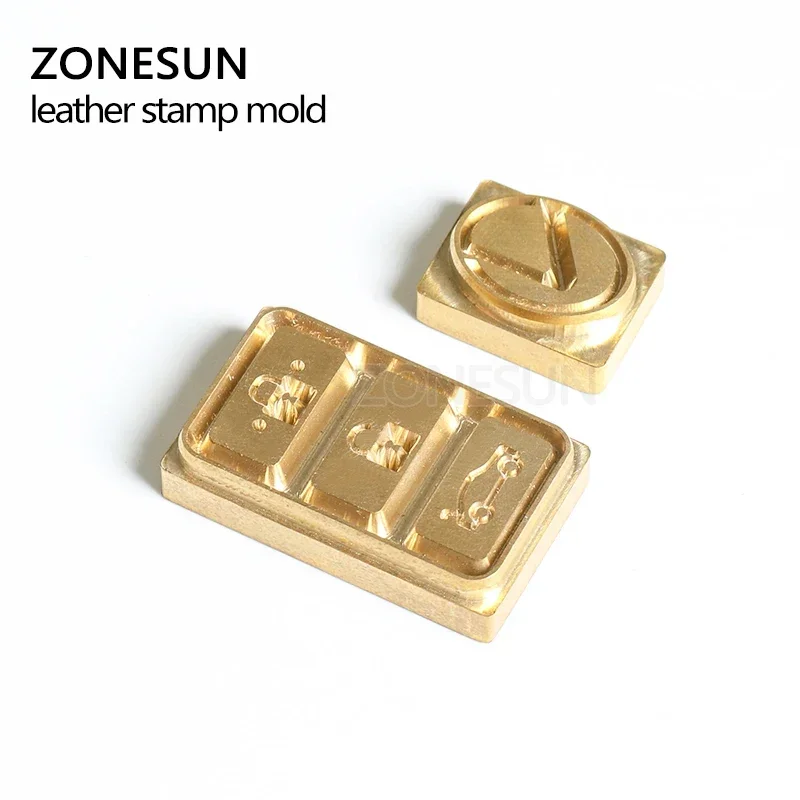

ZONESUN Custom LOGO Brass Mold Stamp Wood Leather Paper Embossing Mold DIY Design Mouldings Hot Foil Stamping Heat Press Machine