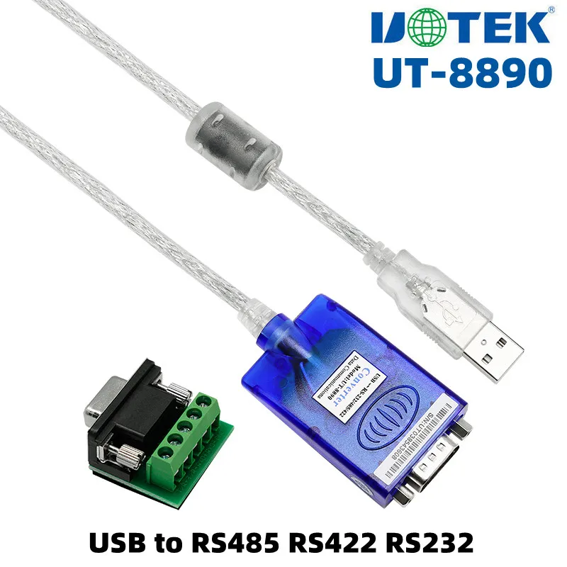 

UOTEK 4,9 фута USB в RS232 RS485 RS422 конвертер USB-A RS-232 RS-485 кабель Серийный DB9 полудуплексный фотокабель