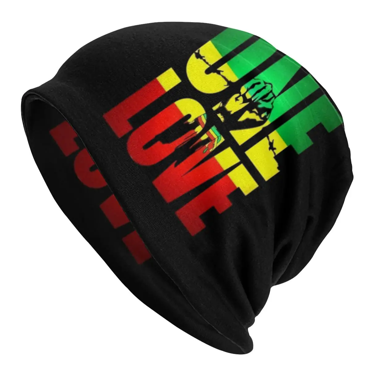 Custom Hip Hop Winter Warm Men Women Knitting Hat Unisex Adult One Love Jamaica Reggae Skullies Beanies Caps Bonnet Hats