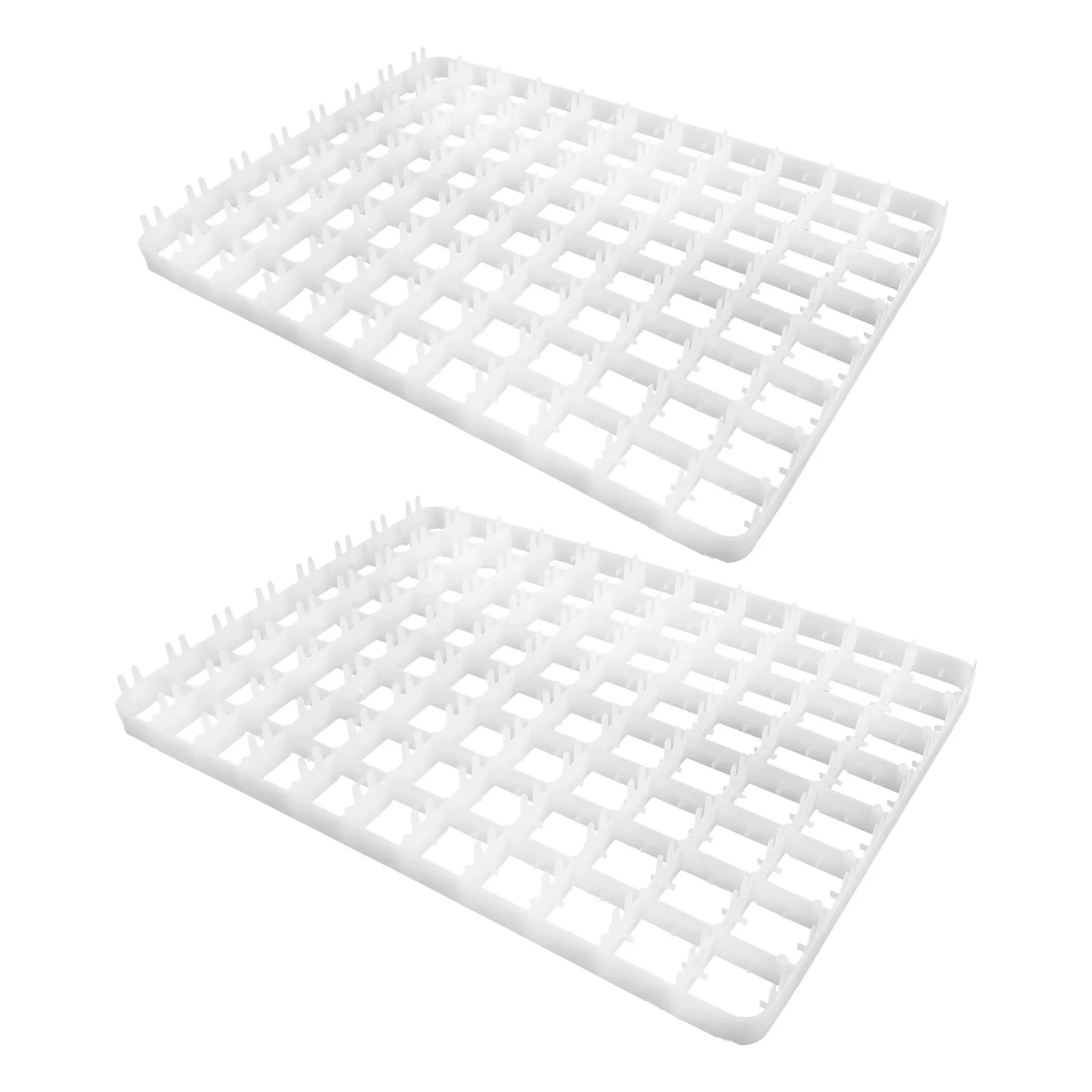 

2pcs Chicken Egg Incubator Tray 88 Slot Hatching Support Universal Plastic Egg Turner Tray For Incubators Breeding Equipment