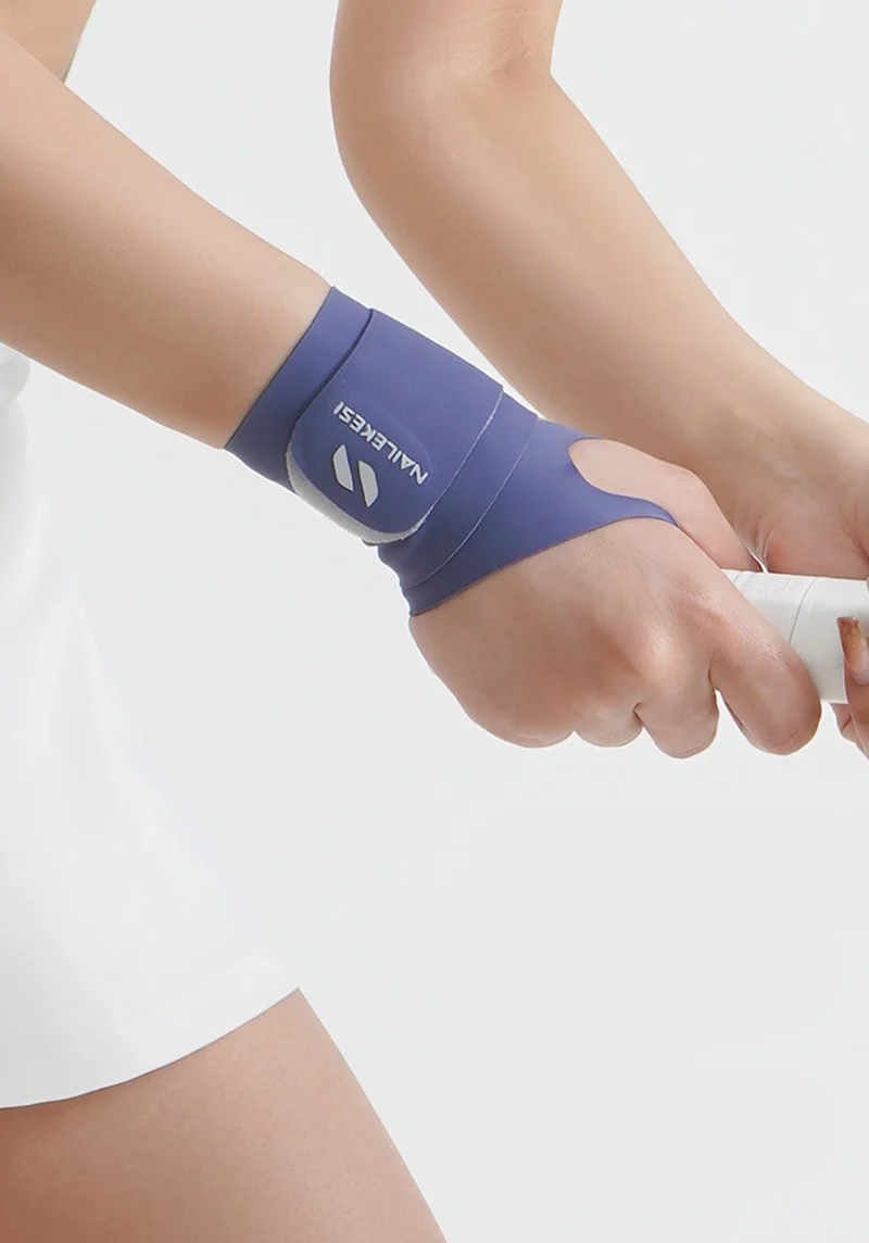 Ultradünner Handgelenkschutz, leichtes, atmungsaktives Nylon-Sportarmband, verstellbare Handgelenkstütze für Basketball, Tennis, Badminton – Detail 4