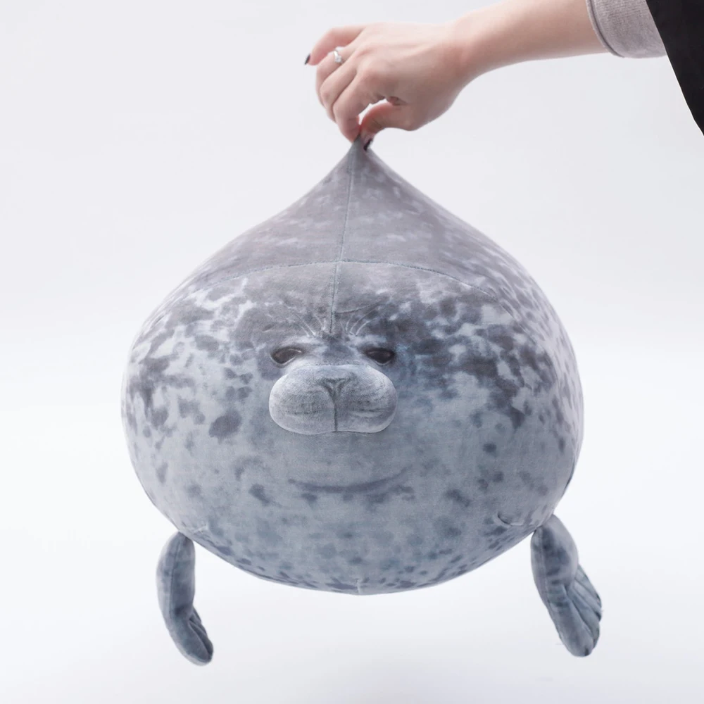 Kawaii Lifelike Seals Plush Toys Stuffed Soft Marine Sea Lion Animal Doll Cute Squishy Pillow Back Cushion Kid Birthday Gifts