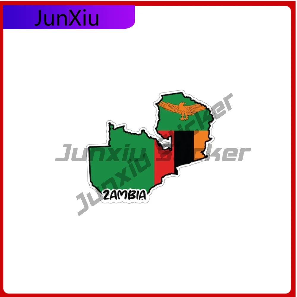 Zambia Map Flag Exterior Decor Sticker Decal Camper Rv Cactus Stickers Car Body Refrigerator Wall Car Accessories And Decals Pvc