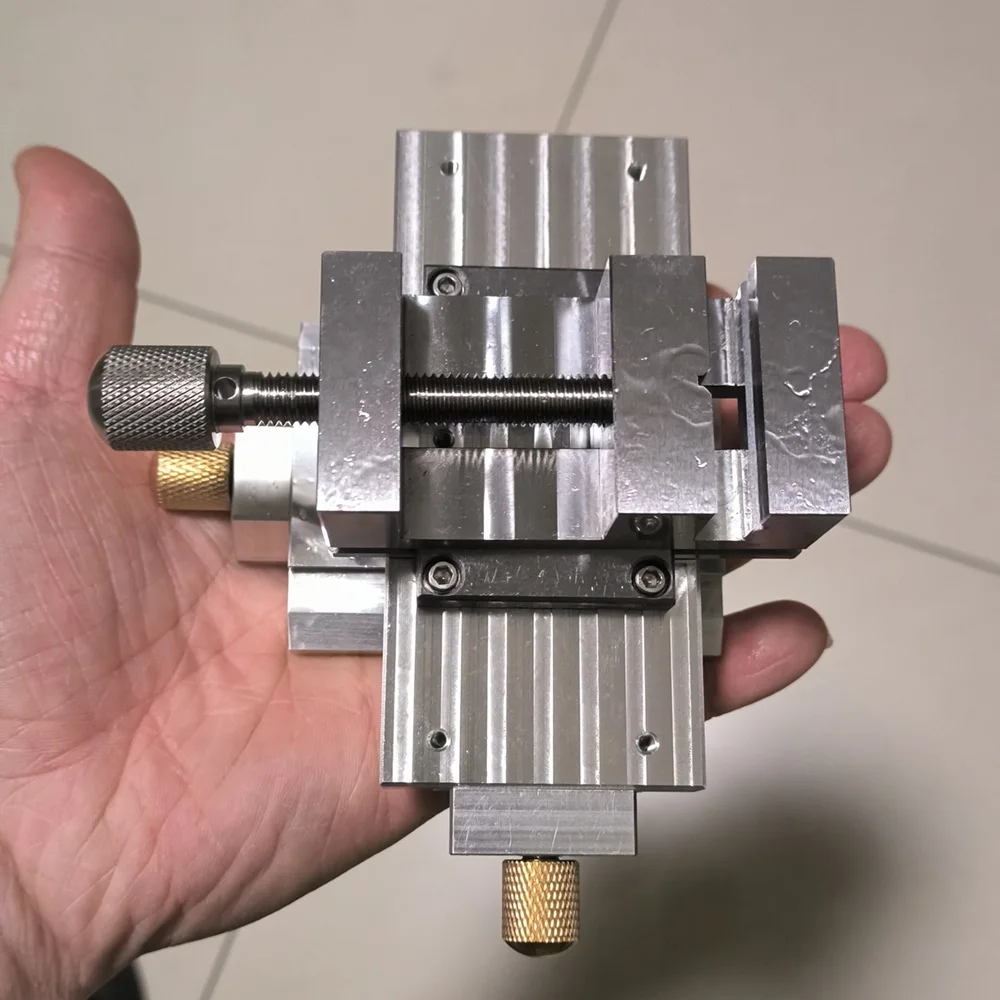 Mini Aluminum Alloy Slide Table with No.45 Steel Pliers
