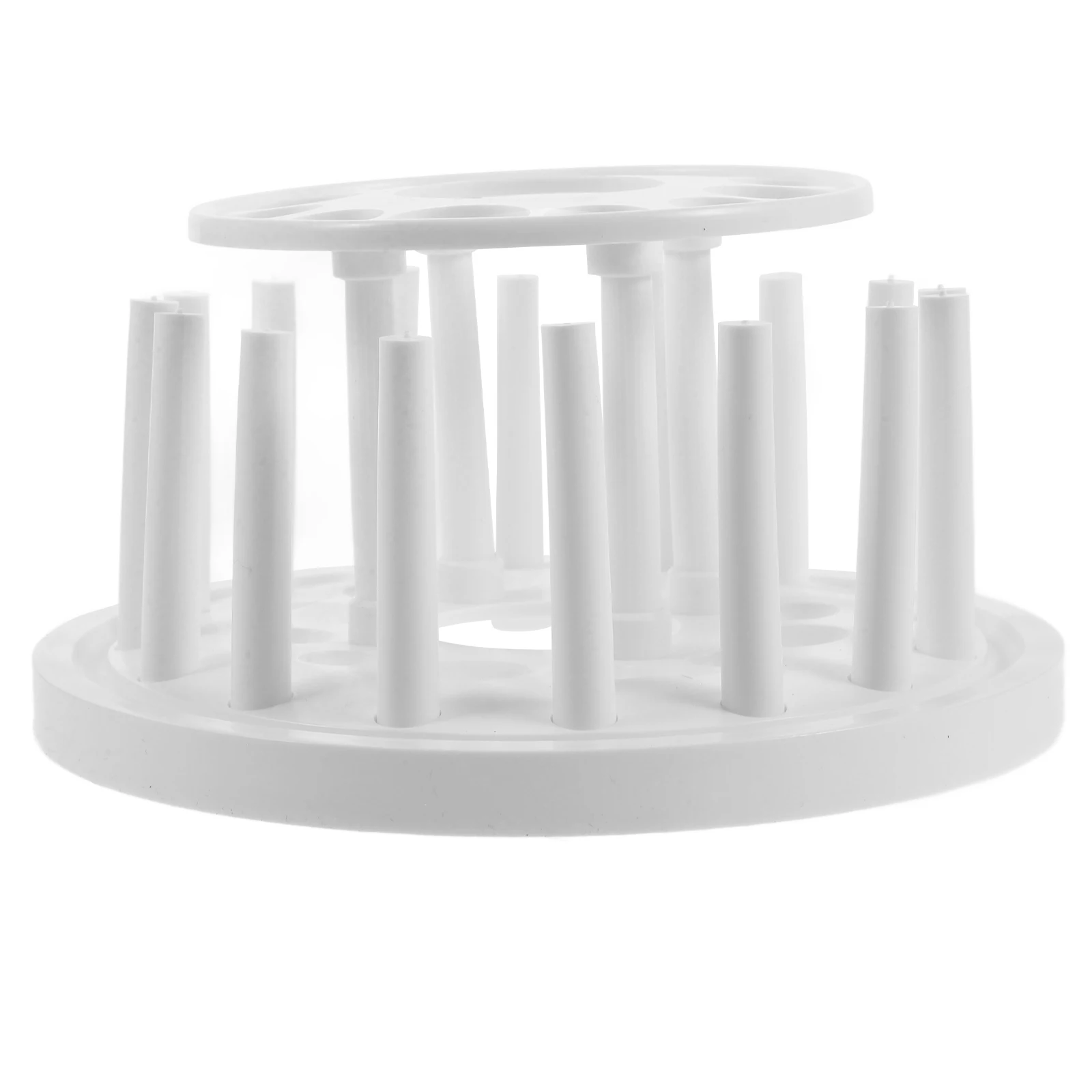 

Plastic Test Tube Rack 12 Holes PP Lab Equipment White Storage Reusable HolderTube Display Organizer