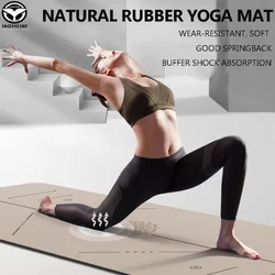 72in Natural Rubber Yoga Mats 27in Widened Oversized 5mm Fitness Exercise Non Slip For Hot Yoga/Pilates Sport Gym mat