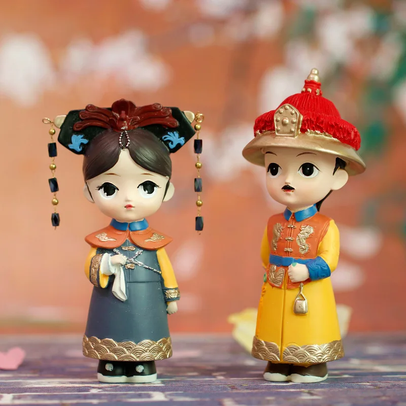 Nobiltà imperiale cinese ​   Figure Scatola cieca in resina Figure anime fatte a mano da collezione Ornamenti unici e regali per tutte le occasioni