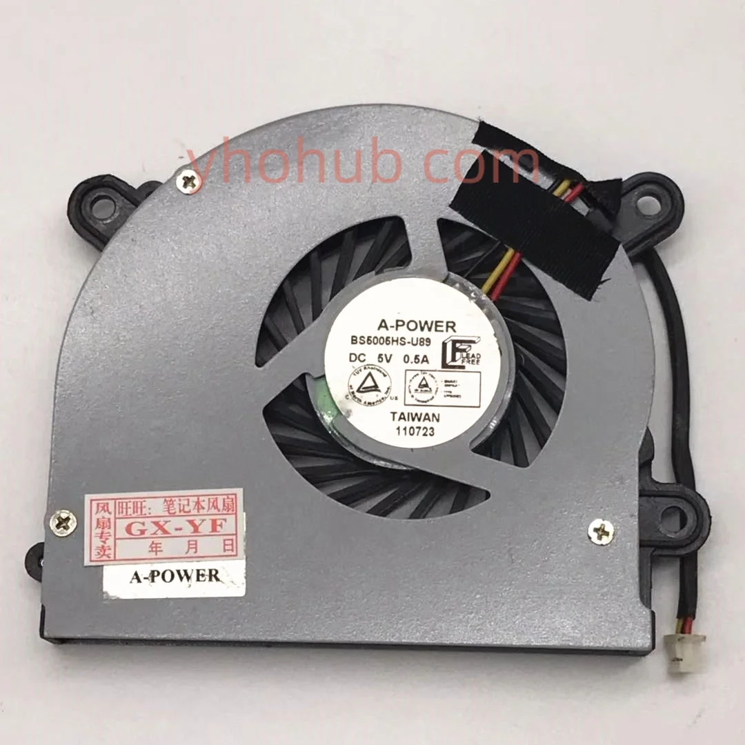 

A-Power BS5005HS-U89 DC 5V 0.5A 3-Wire Server Bare Fan