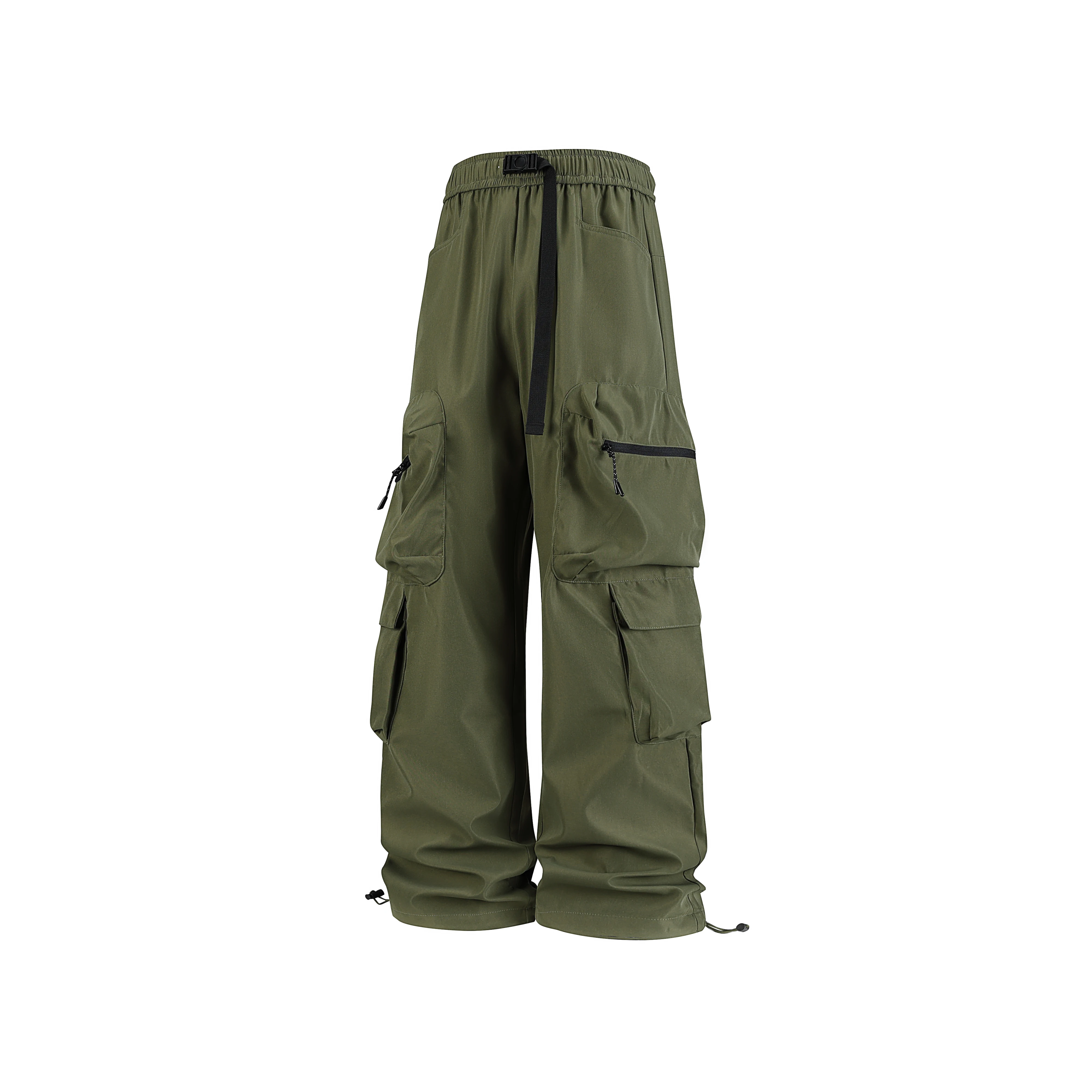 Calças de trabalho de primavera e verão para homens, calças de trabalho soltas, duráveis e com vários bolsos, calças casuais