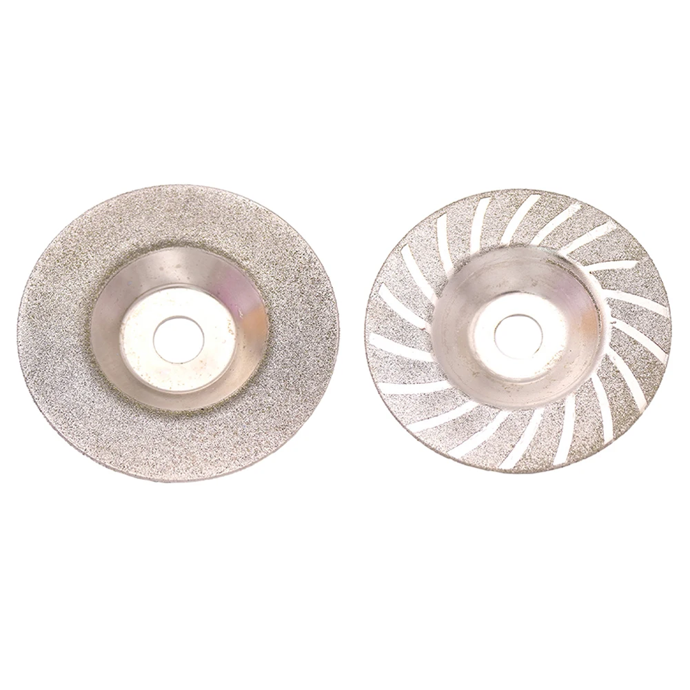 Disco de molienda con revestimiento de diamante, muela de disco de vuelta plana para amoladora angular, afilador de porcelana de vidrio grueso, 4 pulgadas, 80 granos, 1 ud.