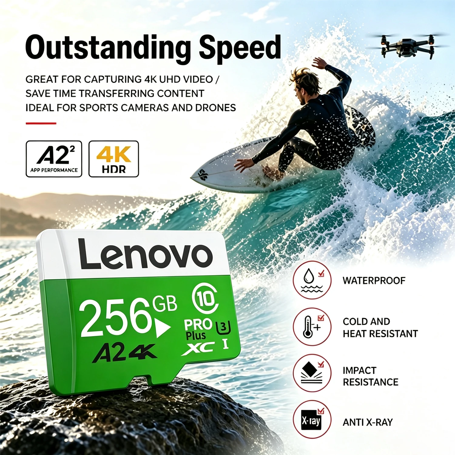 Lenovo 512GB Extreme Pro Micro - Drone Camera Hd incelemesi ve fiyatı
