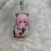 You and me and her Anime Keychain YOU and ME and HER: A Love Story Sone Miyuki Muko Aoi Acrylic Keyring strap Figure