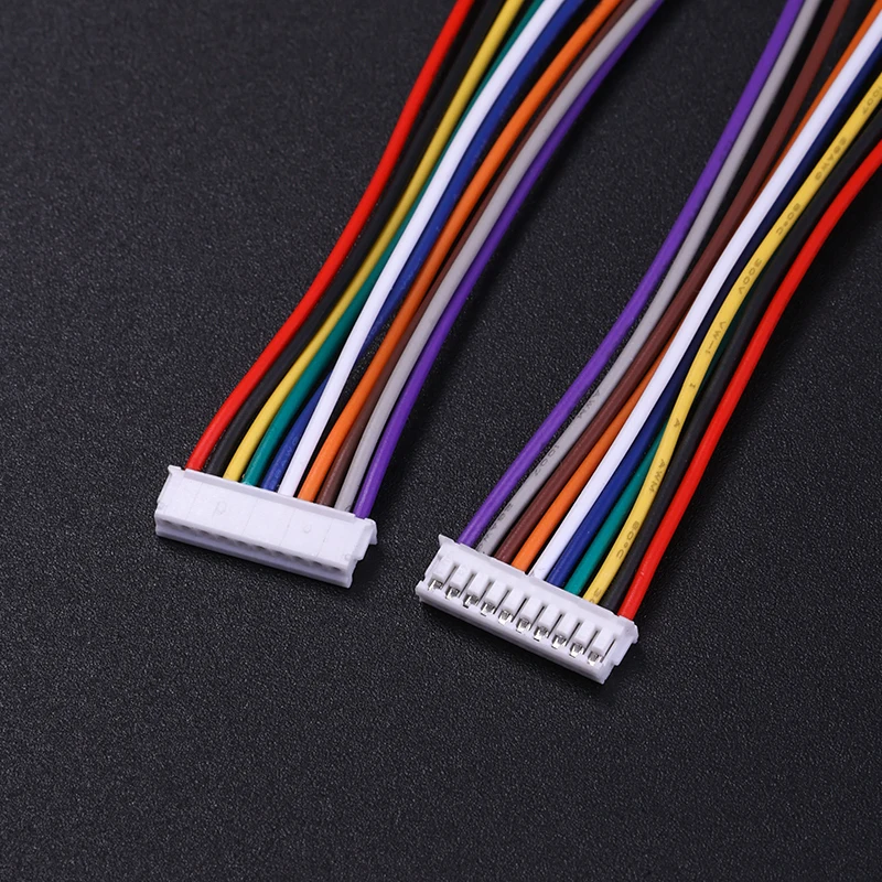 5PCS ZH 1.5mm Electronic Wire Connectors 2/3/4/5/6/7/8/9/10P Terminal Lines 10CM Length Same Direction