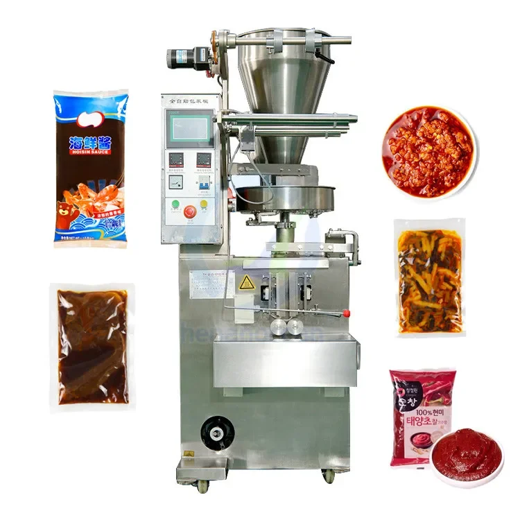 Stainless Steel Automatic Liquid Pouch Mayonnaise Jam Ketchup Tomato Paste Chilli Sauce Sachet Packing Machine