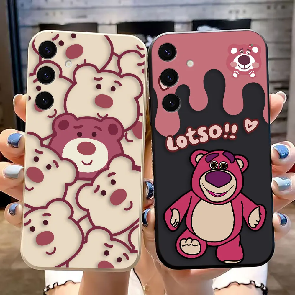 Cute Cartoon Toy Story 3 Lotso Straight Edge Colorful Silicone Phone Case For OPPO A57 A54 A53 A38 A31 A17 A16 A15 A9 A7 A5