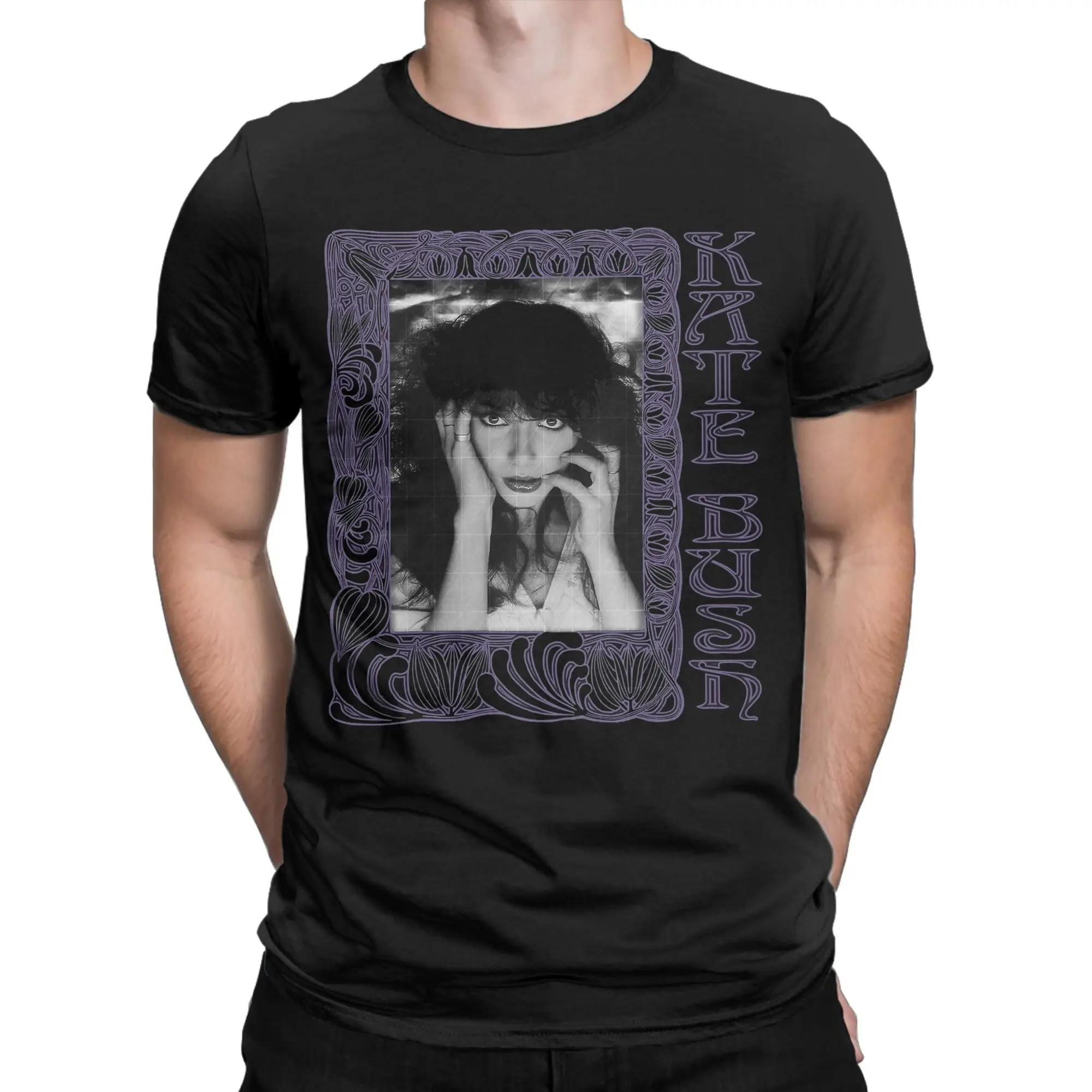 Vintage Kate Bush Wuthering Heights T-Shirt for Men O Neck Pure Cotton T Shirt  Short Sleeve Tee Shirt Summer Clothes