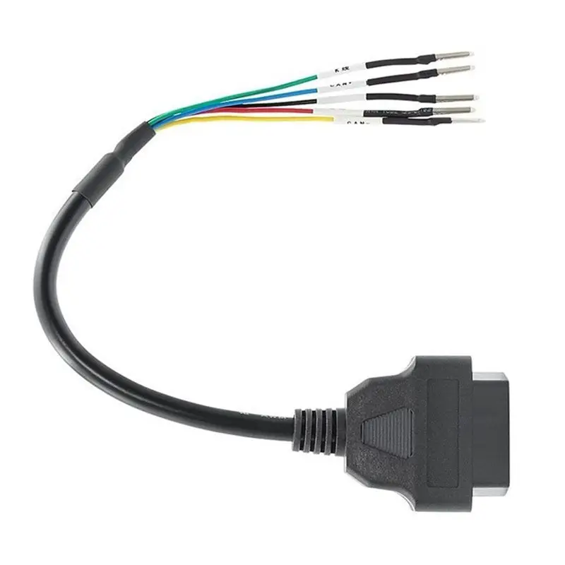 10X 16 Pin OBD OBD2 Female K Line CAN Line Jumper Tester Connector Car Diagnostic Extension Cable Cord Pigtail view 4