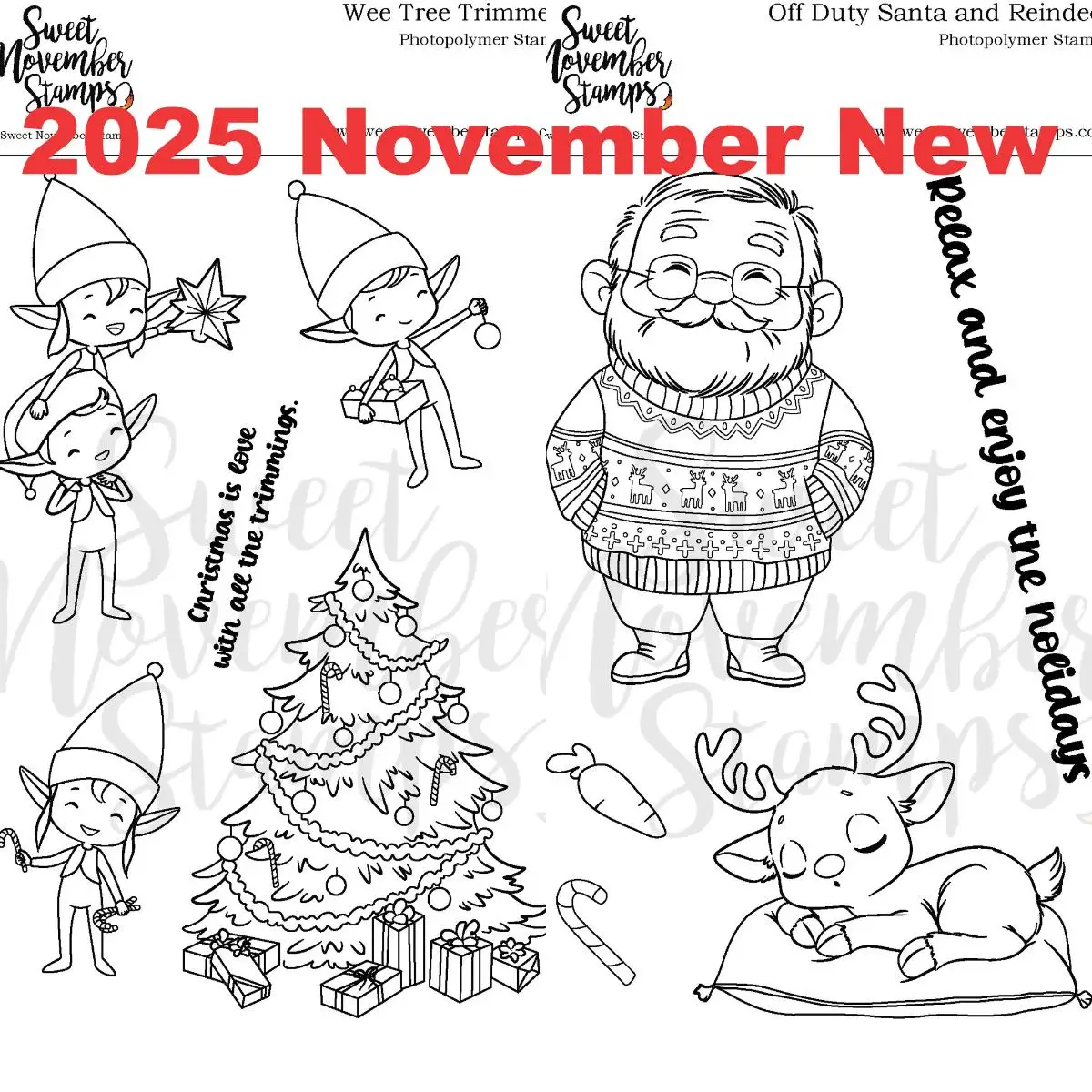 2025 New Clear Stamp Set - Front Porch Christmas Decor Scrapbook Diary Decoration Embossing Template Diy Greeting Card Handmade