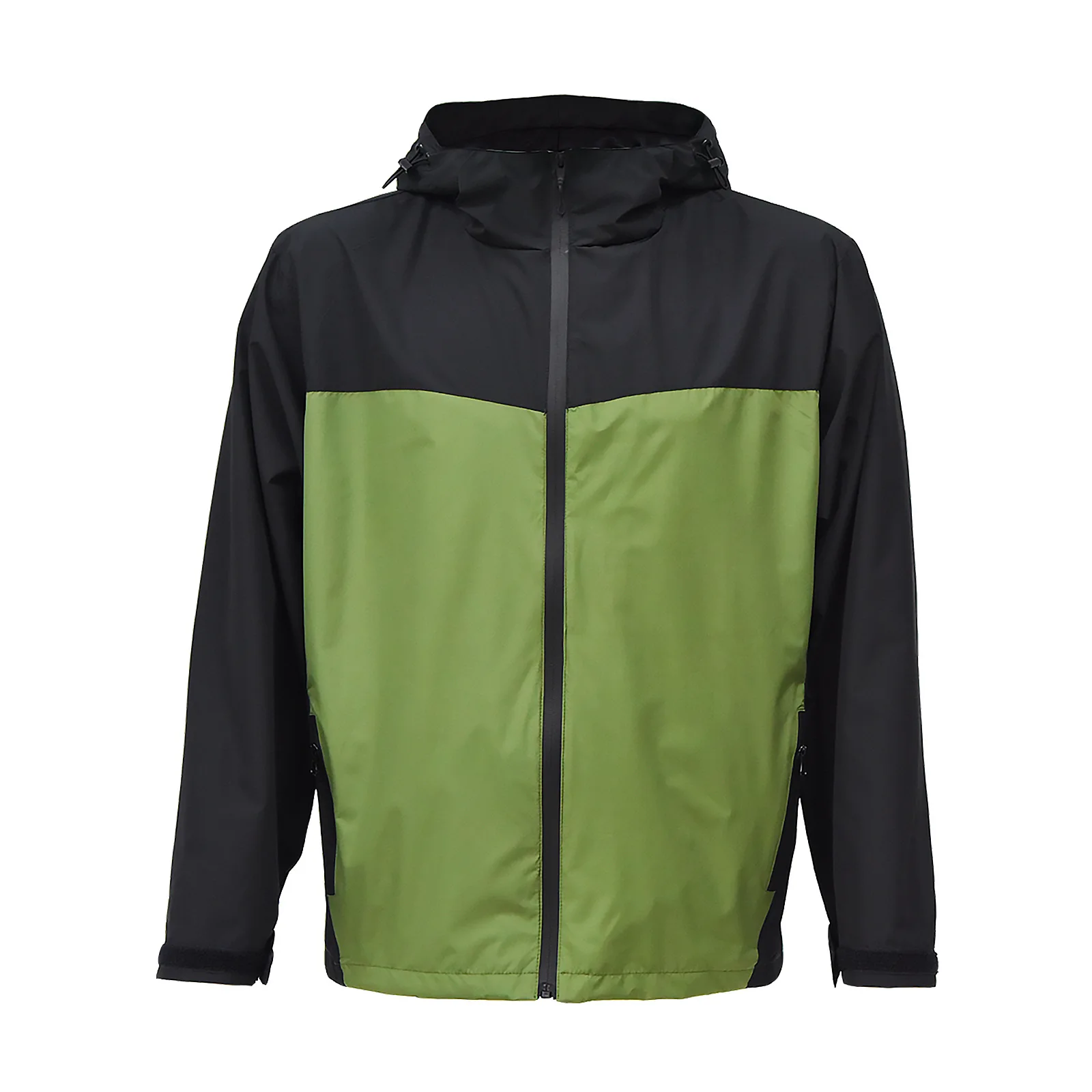 Chaqueta cortaviento outdoor con capucha y cremallera manga larga