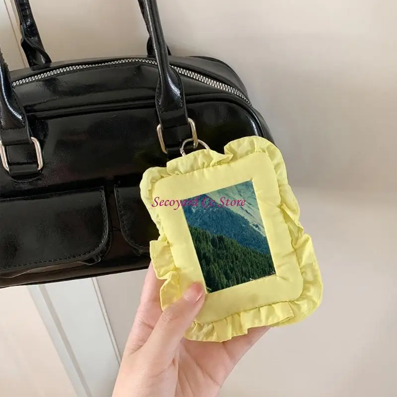 N3UC 3Inch Photocard Protector PVC Fabric Card Covers Photo Card Sleeves Bag Charm