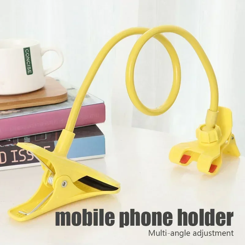 Lazy Desktop Bedside Clip 360 Degree Rotatable Phone Bracket Flexible Long Arm Mobile Phone Holder Stand Mount For Smartphone