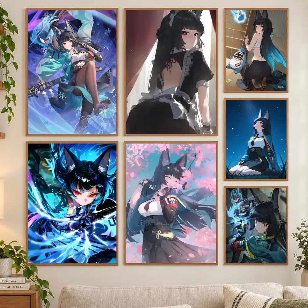 Zenless Zone Zero Miyabi Poster HD art sticky wall waterproof home living room bedroom bar aesthetic decoration