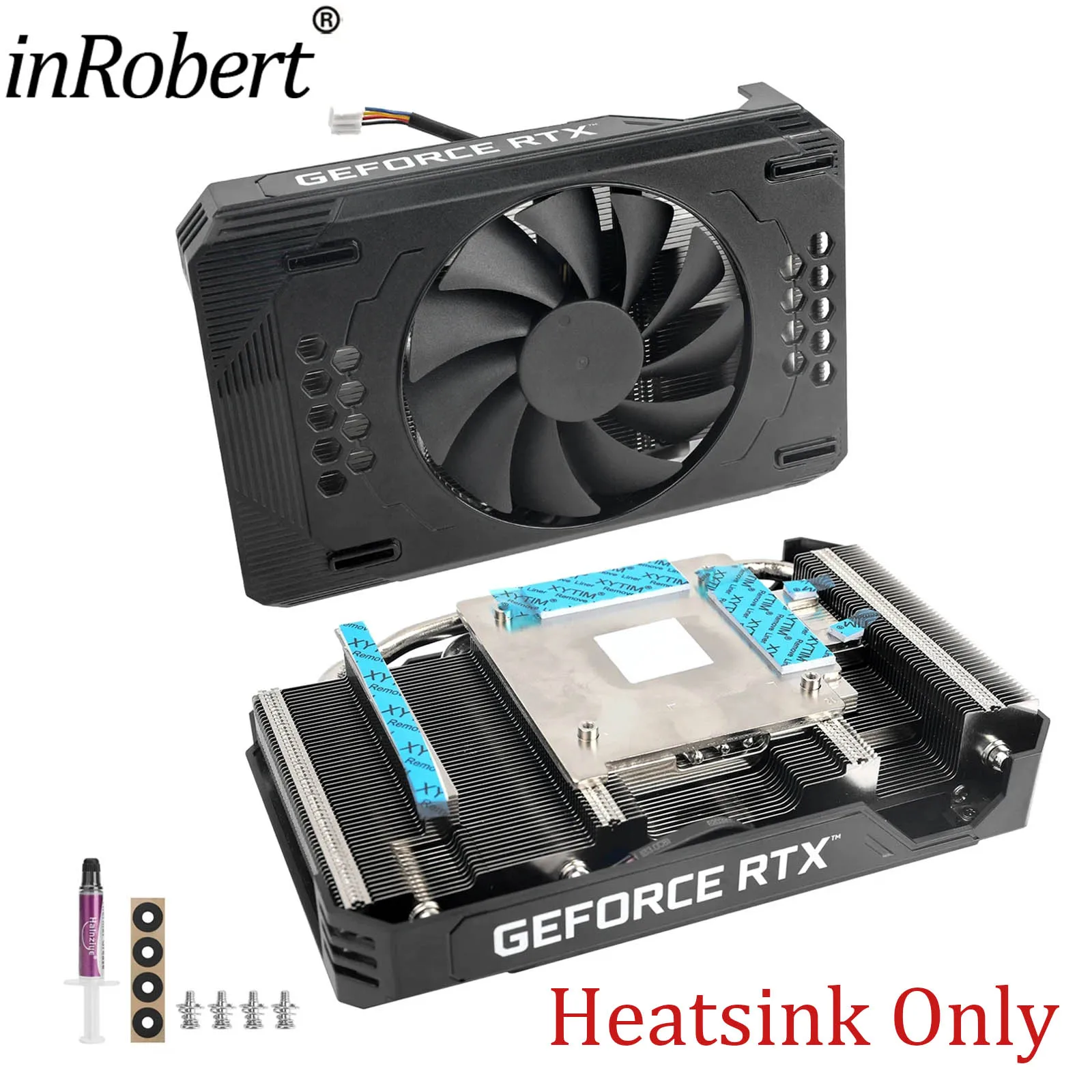 New DIY Replace PNY RTX 3060 GPU HeatSink With Fan For Retrofit NVIDIA RTX A4000 Graphics Card Cooler Heat Sink Cpu heatsink