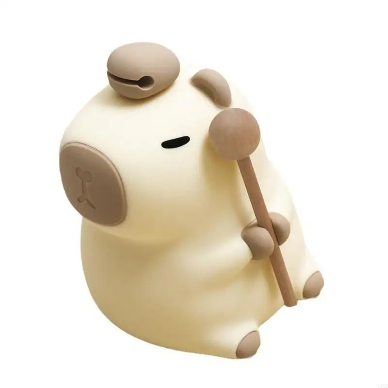 62KD Capybara Silicone Light, Calming Bedsides Light, Tap to Operate, USB Charging