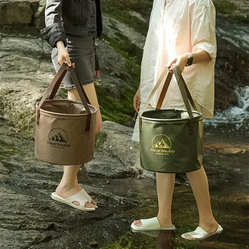 Picture 3: 5/10/20L Portable Collapsible Water Bucket Foldable Outdoor Storage Container for Camping Hiking Beach Picnic Multipurpose Use