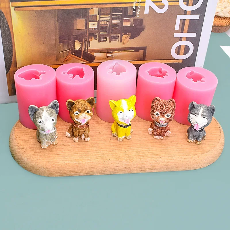 

1Pcs Various Styles Of Puppies Candle Mould Silicone Mold Aroma Gypsum Plaster Resin Mould DIY Handmade Crafts Molds