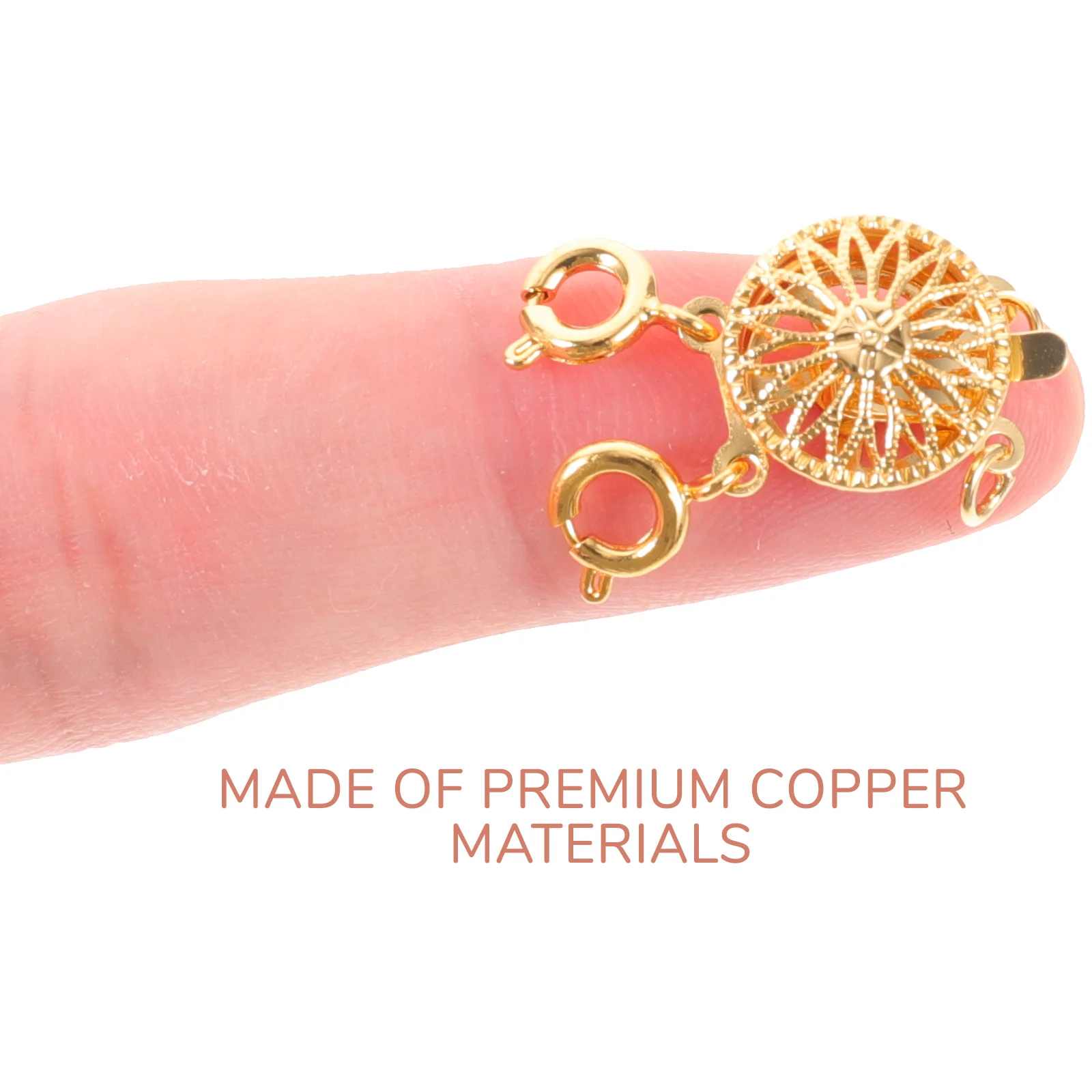 

Copper Layering Necklace Clasp Women Jewelry Connector Separator Hook Detangler For Multi Necklaces Stackable Diy Accessory