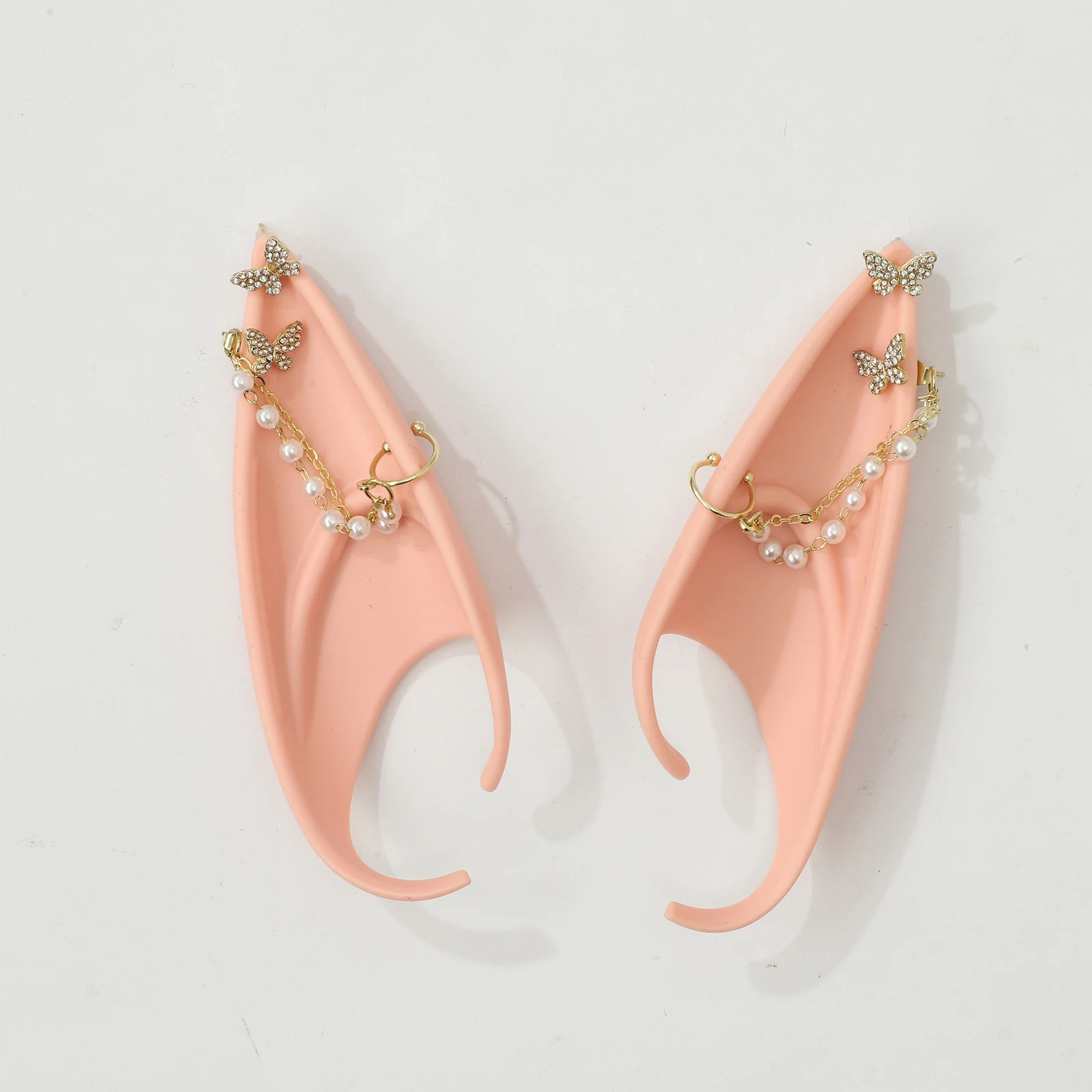 성인 어린이용 라텍스 요정 요정 귀, 무대 공연 코스프레 파티 가장 무도회용 절묘한 현실적인 코스튬 액세서리