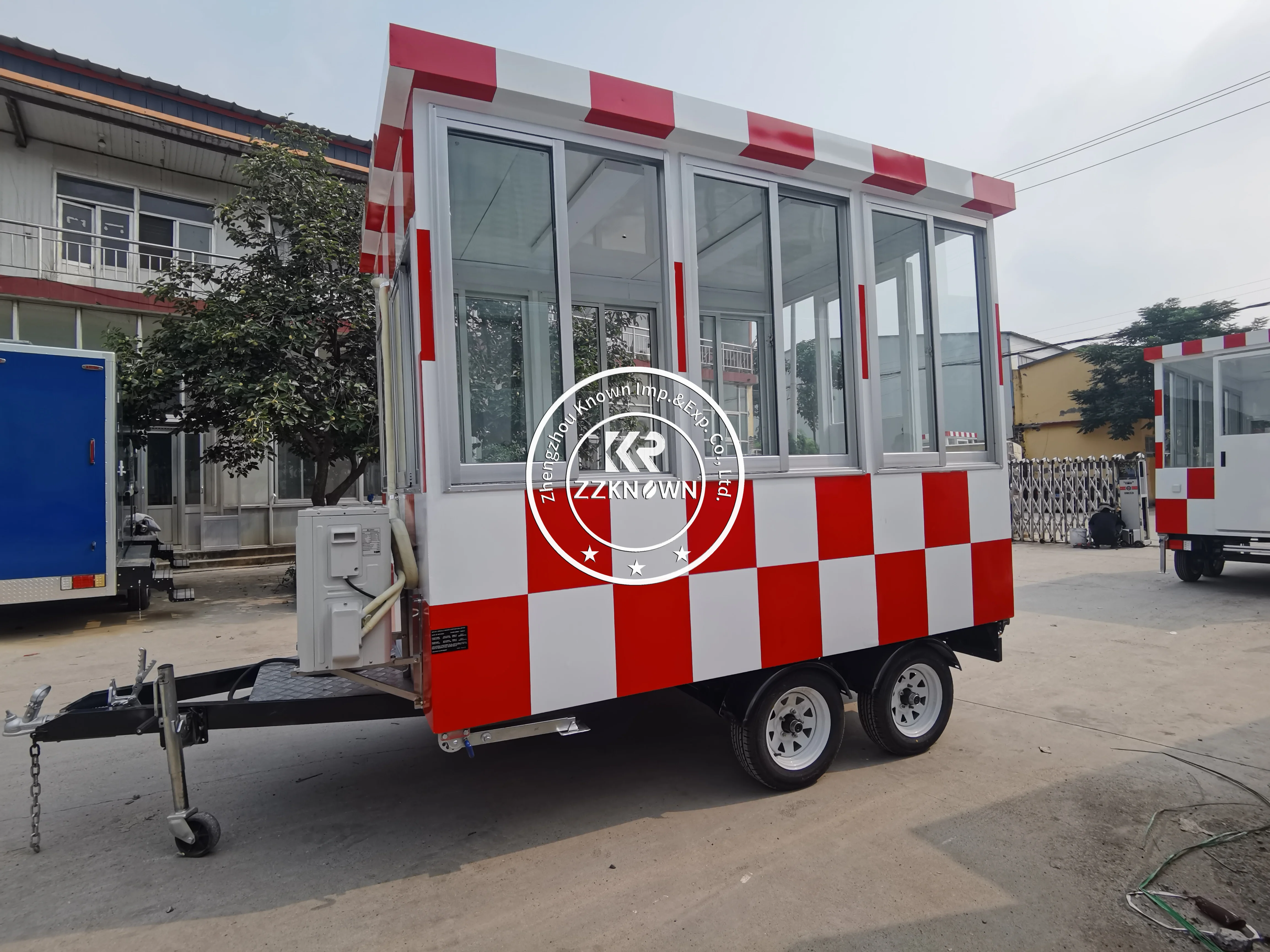 Food Truck with Full Kitchen Mobile BBQ Food Truck Concession Mobile Kitchen Snack Coffee Cart Food Trailer for Sale
