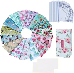 32 Cash Envelopes 15 Waterproof Reusable plastic budget envelopes 15 expense tracking budget sheets and 24 billing plan stickers
