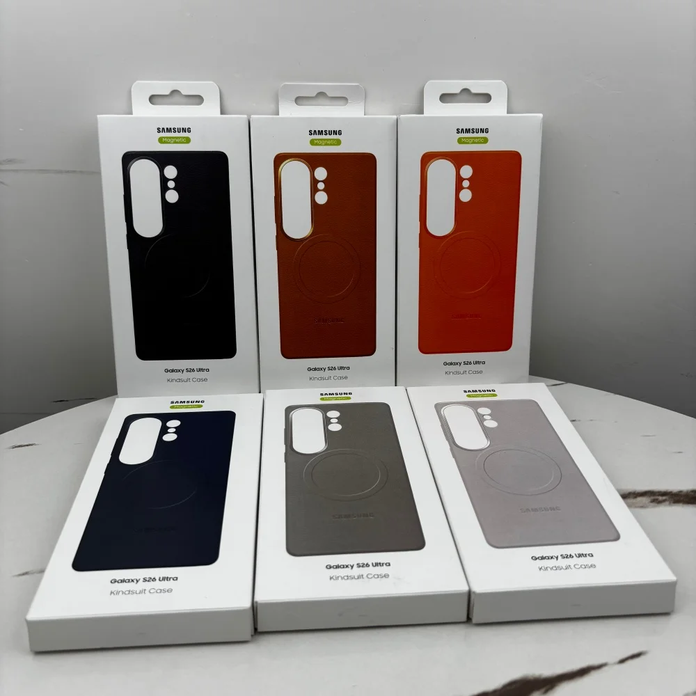 Samsung Galaxy S26Ultra S26/S26 Plus/s26+/S26 Ultra Leather Magnetic Phone Case Cover Ultra-thin Soft Back Protective Shell &Box