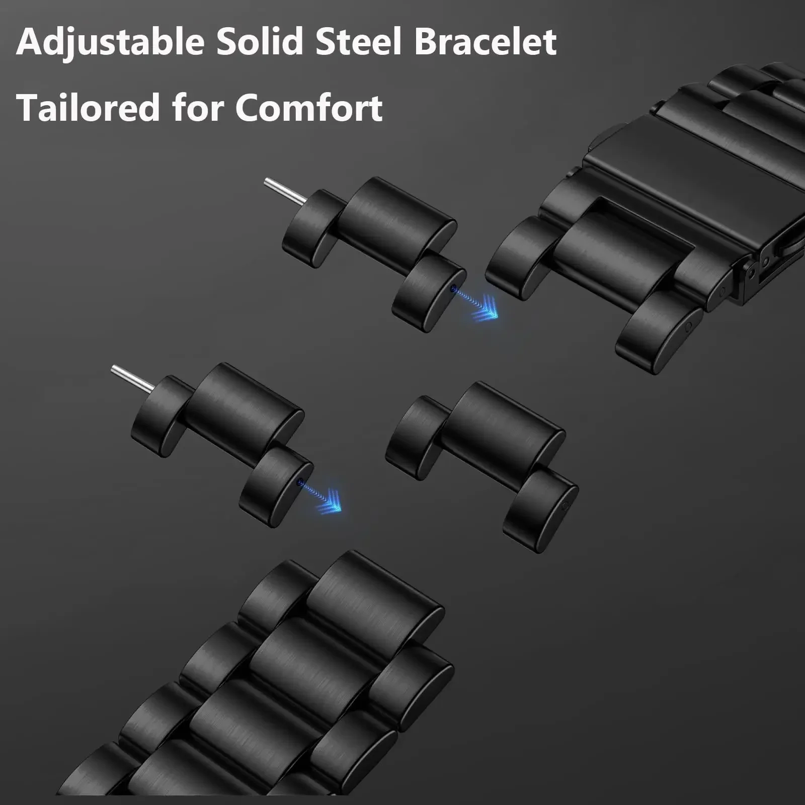 20mm 22mm Stainless Steel Strap For COLMI P86 Metal Band For COLMI C81 P81 P76 P71 i28Ultra P28 Plus C8 Max V73 P73 i30 Bracelet