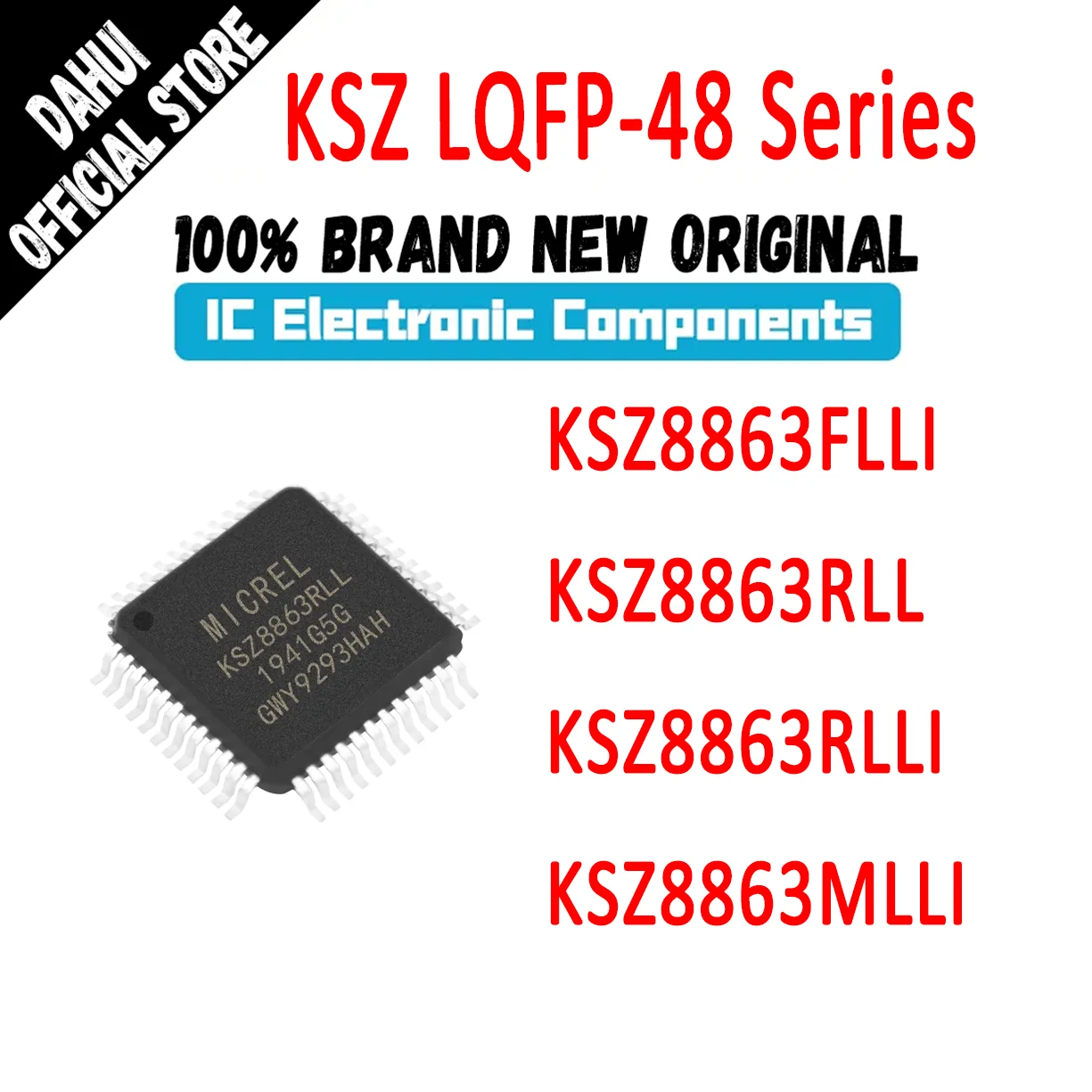 KSZ8863FLLI KSZ8863RLL KSZ8863RLLI KSZ8863MLLI KSZ8863 KSZ Ic chip CPLD FPGA LQFP-48 In Stock 100% New Originl