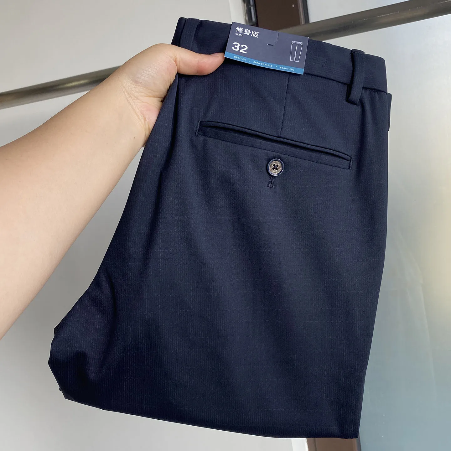 

Мужские брюки H-Home: гладкие, струящиеся, повседневные, для работы и отдыха, весна-лето, эластичные, зауженного кроя, модные, городские