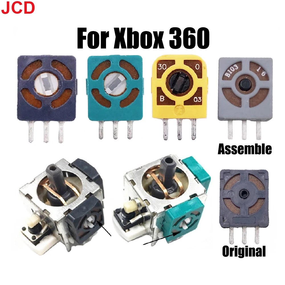 

10pcs For Xbox 360 3D Analog Joystick Potentiometer Sensor Module Axis Resistors For Xbox360 Controller Micro Switch Replacement