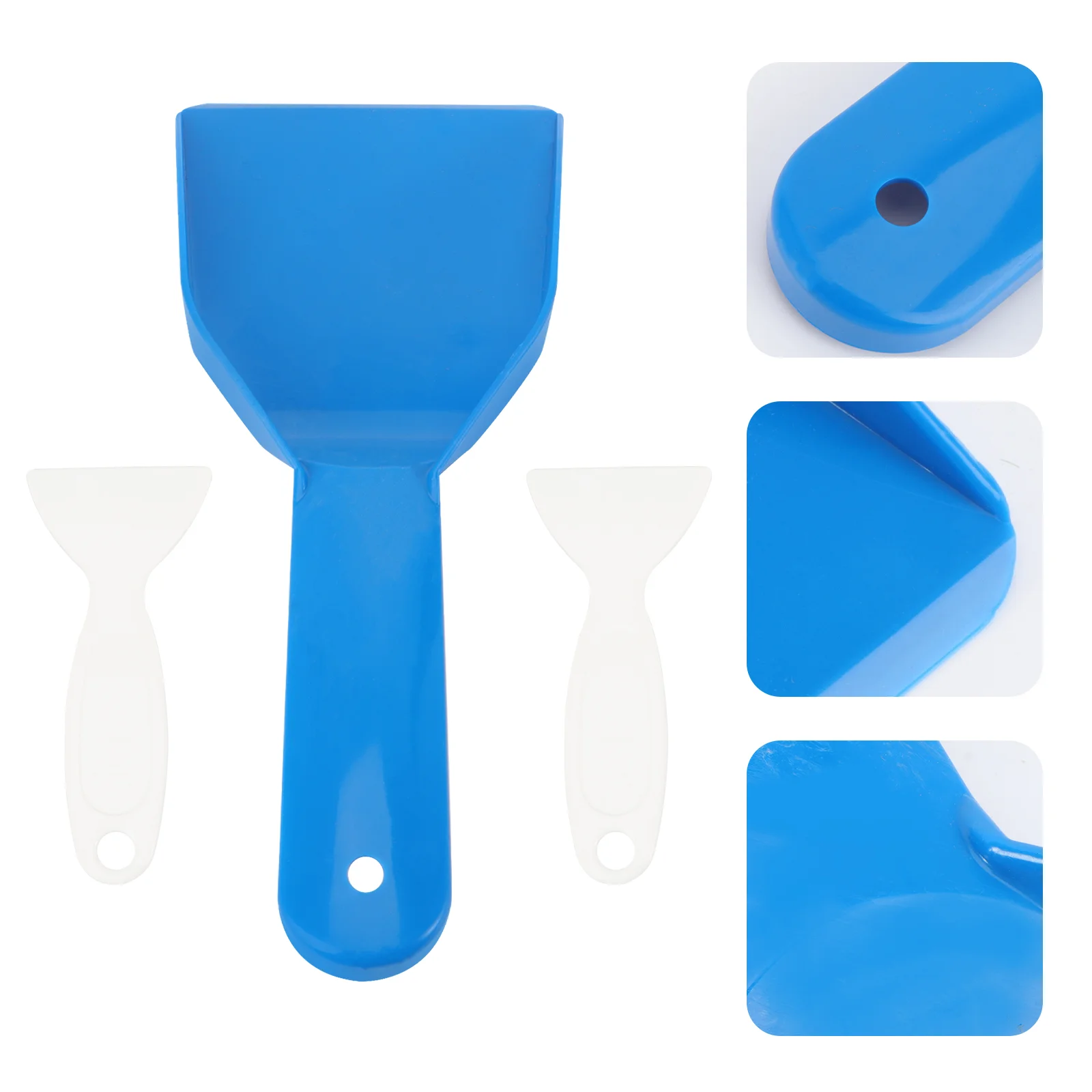 

3 Pcs Ice Scraper Refrigerator Deicing Cooler 28x127cm Fridge Blue Removal