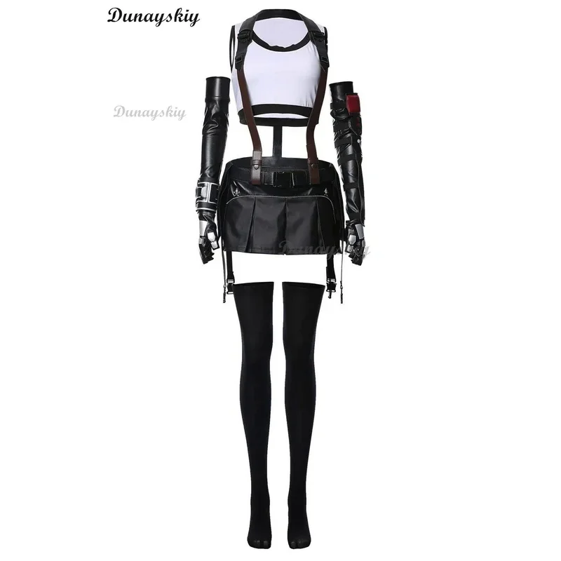 Finale Fantasy Vii Remake Tifa Lockhart Cosplay Kostüm Erwachsene Frauen Party blau Kleid Outfit Halloween Karneval Anzug 6 Stile