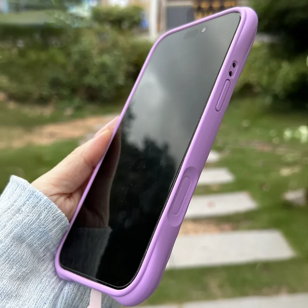 Ripple Silicone Magnetic Phone Case for IPhone 17 16 15 14 13 Pro Max Smooth Case for iPhone 17 Pro - náhled 2